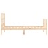 Estructura de cama sin colchón madera maciza de pino 90x200