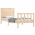 Estructura de cama sin colchón madera maciza de pino 90x200
