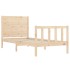 Estructura de cama sin colchón madera maciza de pino 90x200