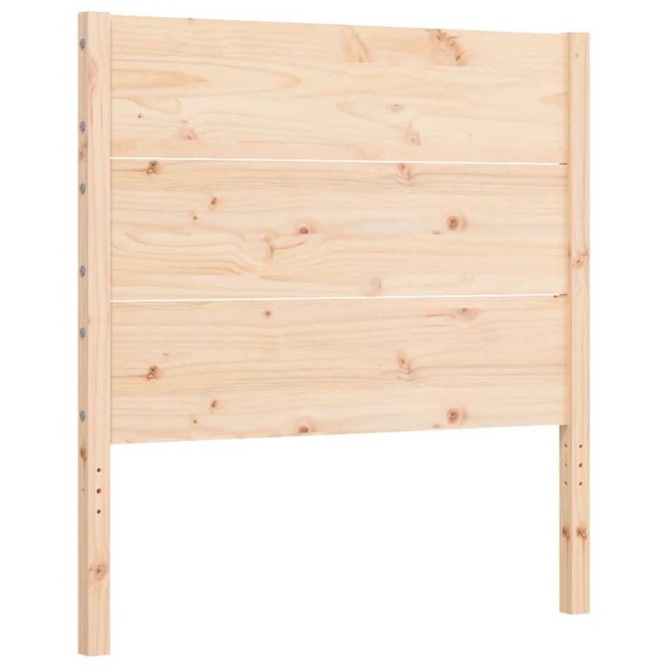 Estructura de cama sin colchón madera maciza de pino 90x200