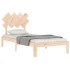 Estructura de cama sin colchón madera maciza de pino 90x200