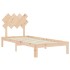 Estructura de cama sin colchón madera maciza de pino 90x200