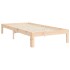 Estructura de cama sin colchón madera maciza de pino 90x200