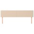 Cabeceros 2 unidades cuero sintético capuchino 100x5x78/88