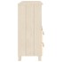 Aparador HAMAR madera de pino maciza marrón miel 85x35x80
