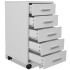 Cajonera de oficina con ruedas 5 cajones