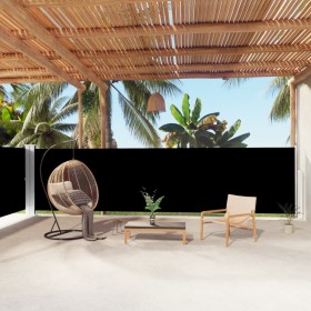 Toldo lateral retráctil negro 160x1000