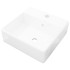 Lavabo lujoso cuadrado cerámica orificio de grifo 41x41