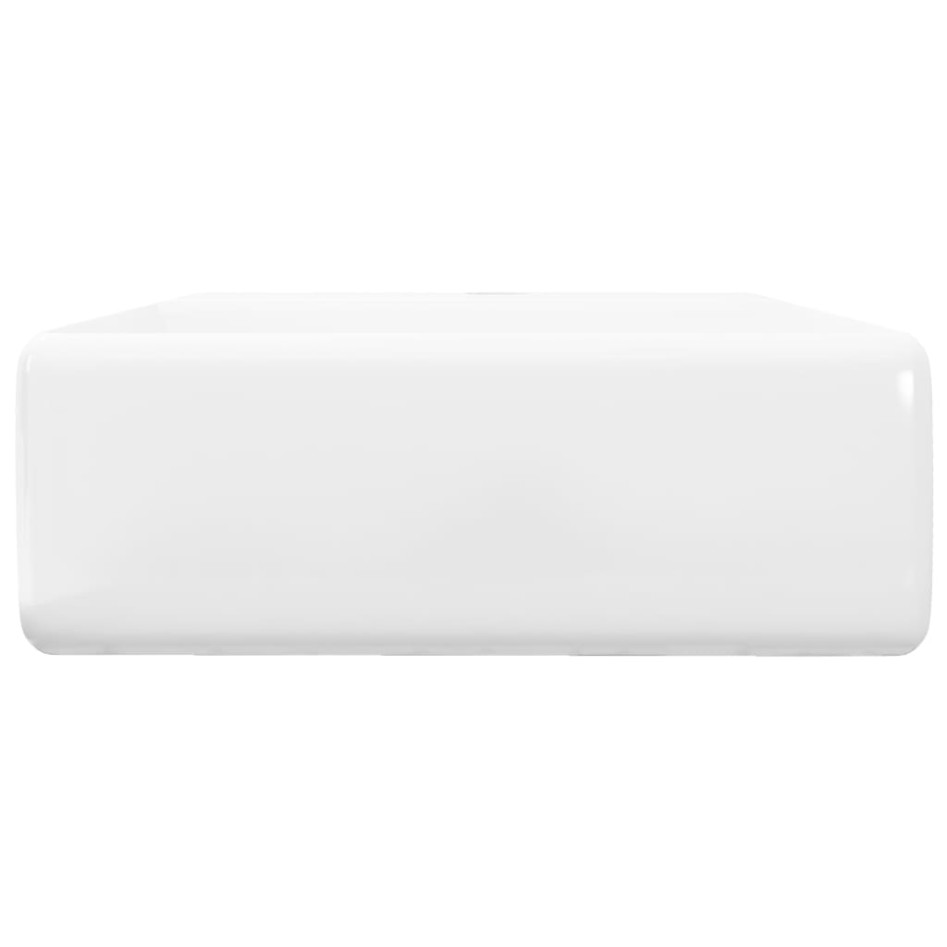 Lavabo lujoso cuadrado cerámica orificio de grifo 41x41