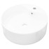 Lavabo de cerámica con agujero para grifo/desagüe blanco
