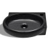 Lavabo redondo de cerámica con orificio de grifo/desagüe