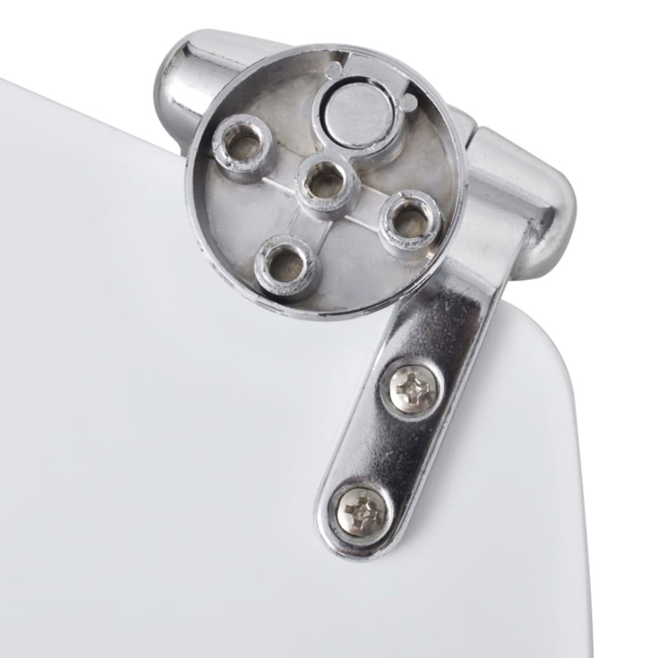 Asientos de inodoro con tapas de cierre suave 2 uds MDF