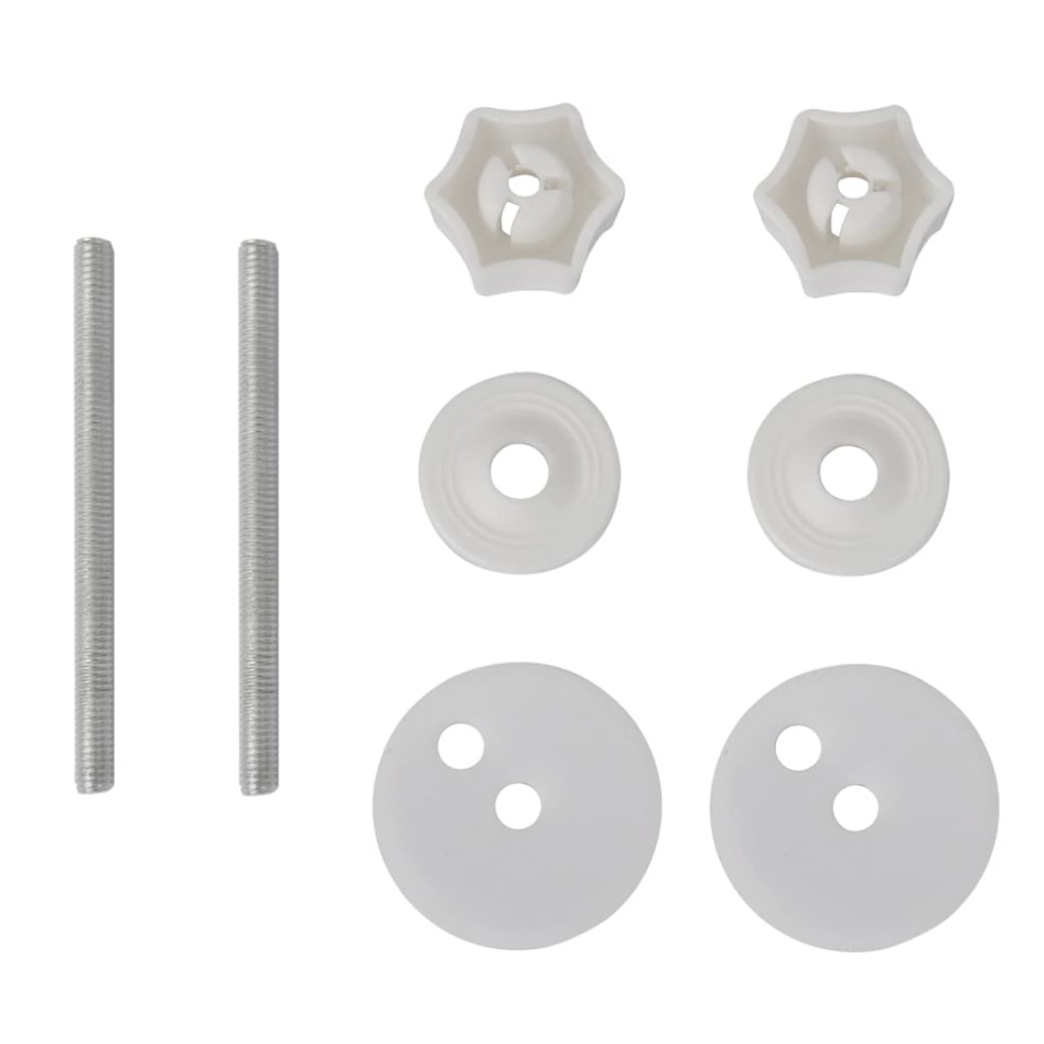 Asientos de inodoro con tapas de cierre suave 2 uds MDF