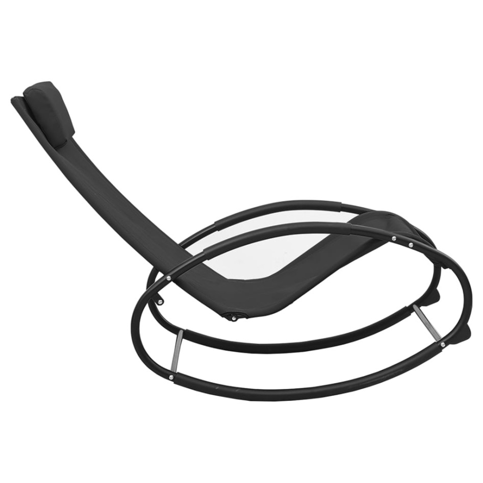 Tumbona con almohada acero y textilene