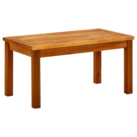 Mesa de centro de jardín madera maciza de acacia 70x40x36