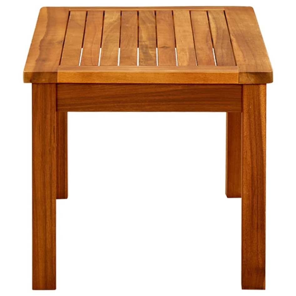 Mesa de centro de jardín madera maciza de acacia 70x40x36