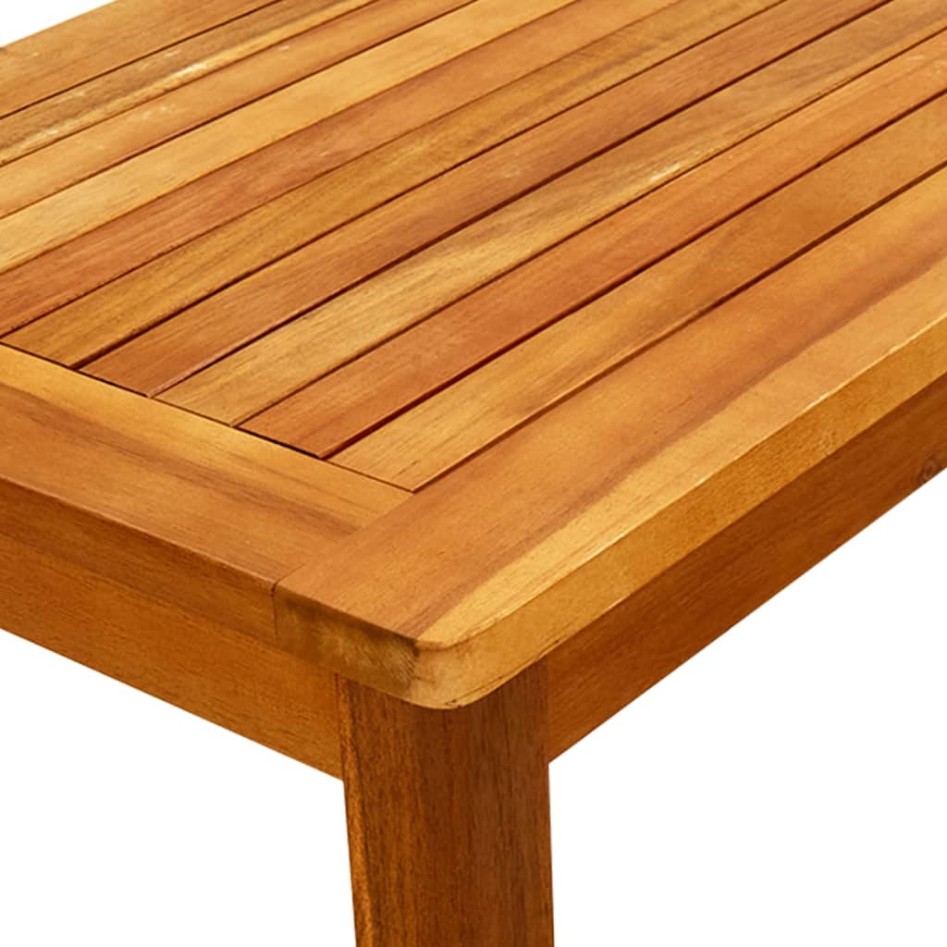 Mesa de centro de jardín madera maciza de acacia 70x40x36
