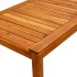 Mesa de centro de jardín madera maciza de acacia 90x50x36