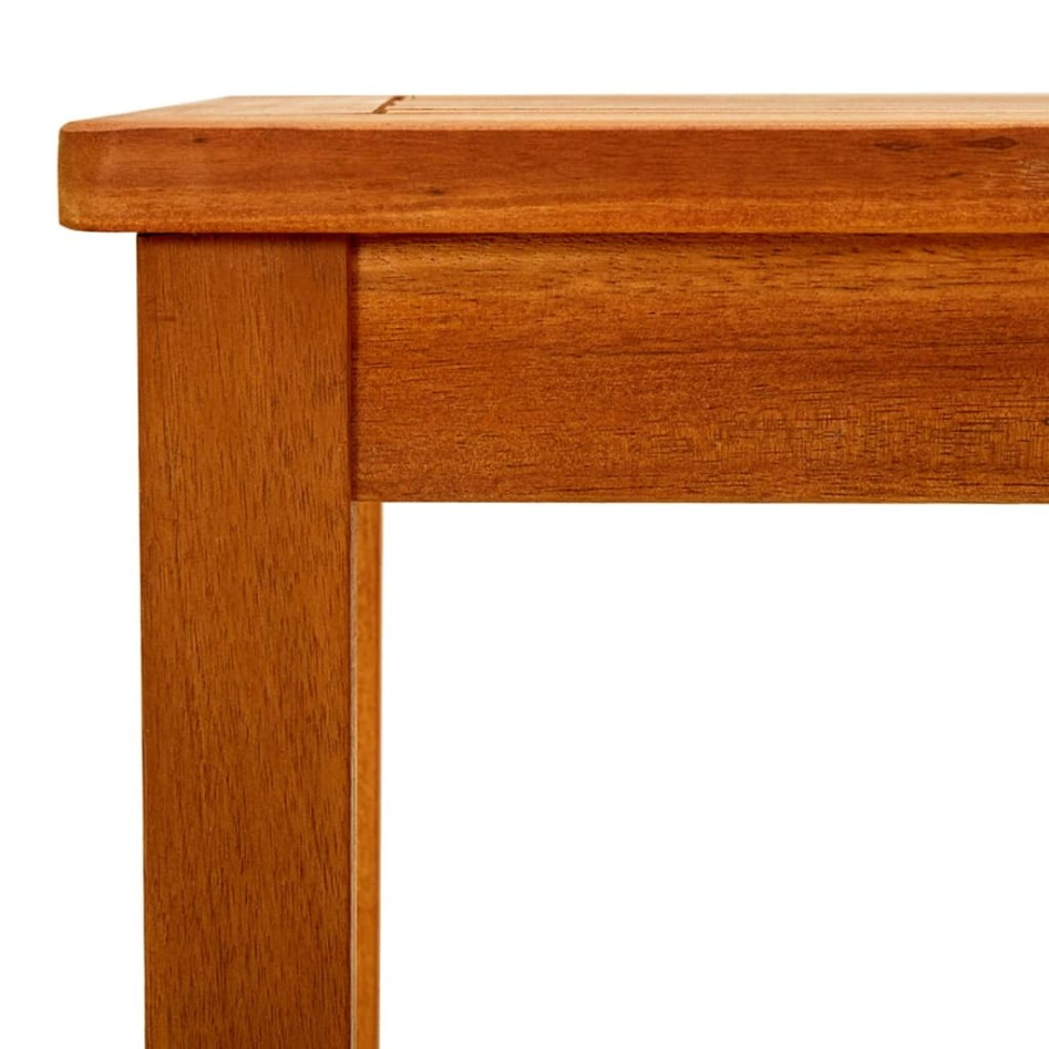 Mesa de centro de jardín madera maciza de acacia 90x50x36