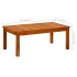 Mesa de centro de jardín madera maciza de acacia 90x50x36