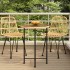Mesa de comedor de vidrio templado y acero 55