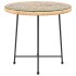 Mesa de comedor de vidrio templado y acero Ø80