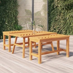Mesa de centro madera maciza acacia 100x50x45