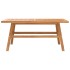 Mesa de centro madera maciza acacia 100x50x45