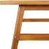 Mesa de centro madera maciza acacia 100x50x45