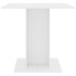 Mesa de comedor de madera contrachapada blanco 80x80x75