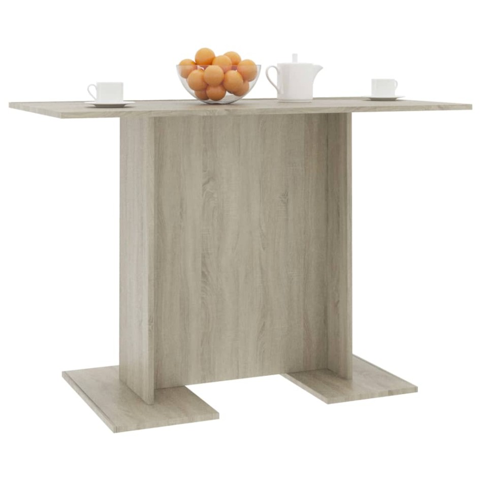 Mesa de comedor madera contrachapada roble sonoma