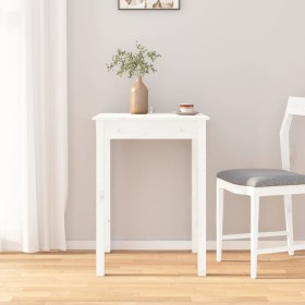 Mesa de comedor madera maciza de pino blanca 55x55x75
