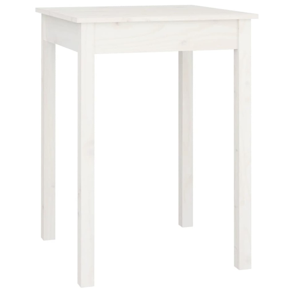 Mesa de comedor madera maciza de pino blanca 55x55x75