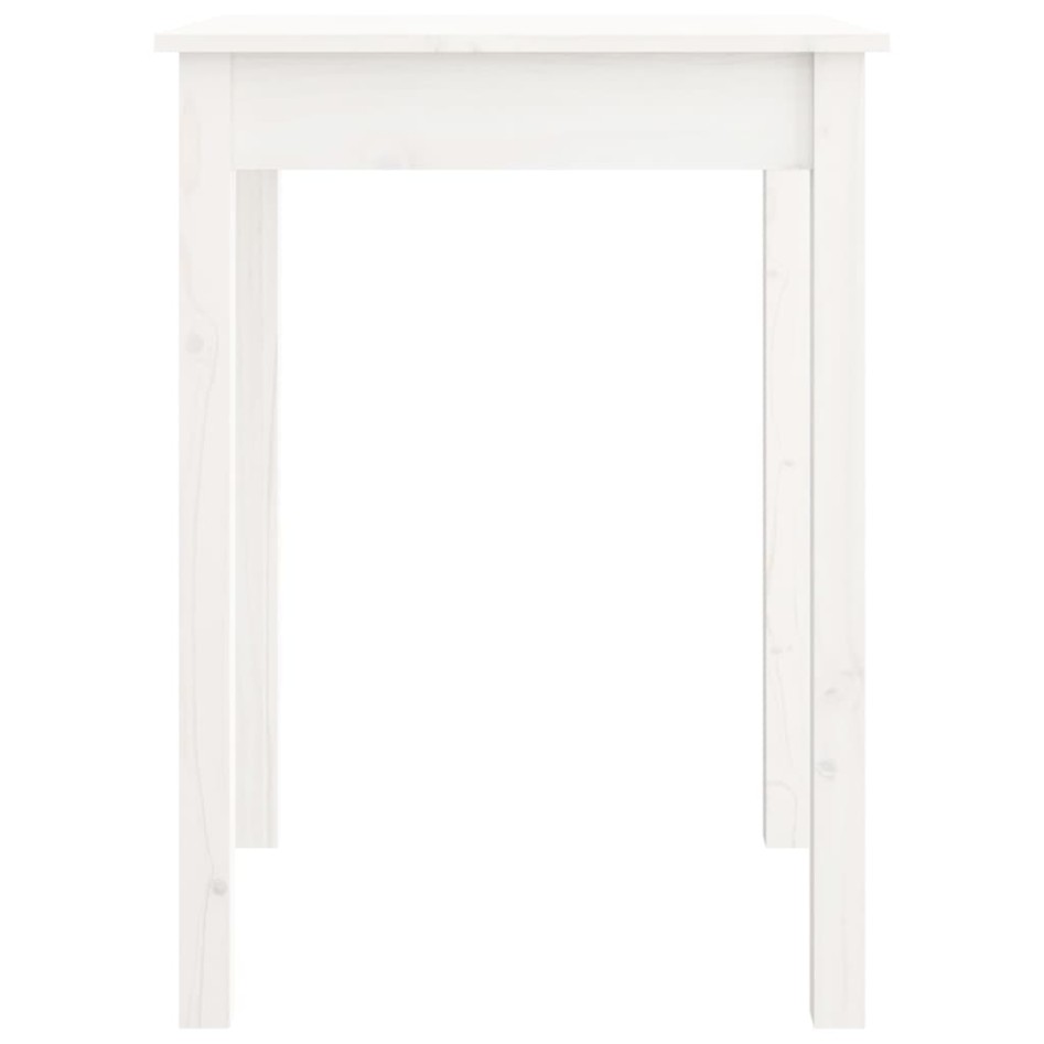 Mesa de comedor madera maciza de pino blanca 55x55x75