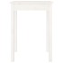 Mesa de comedor madera maciza de pino blanca 55x55x75