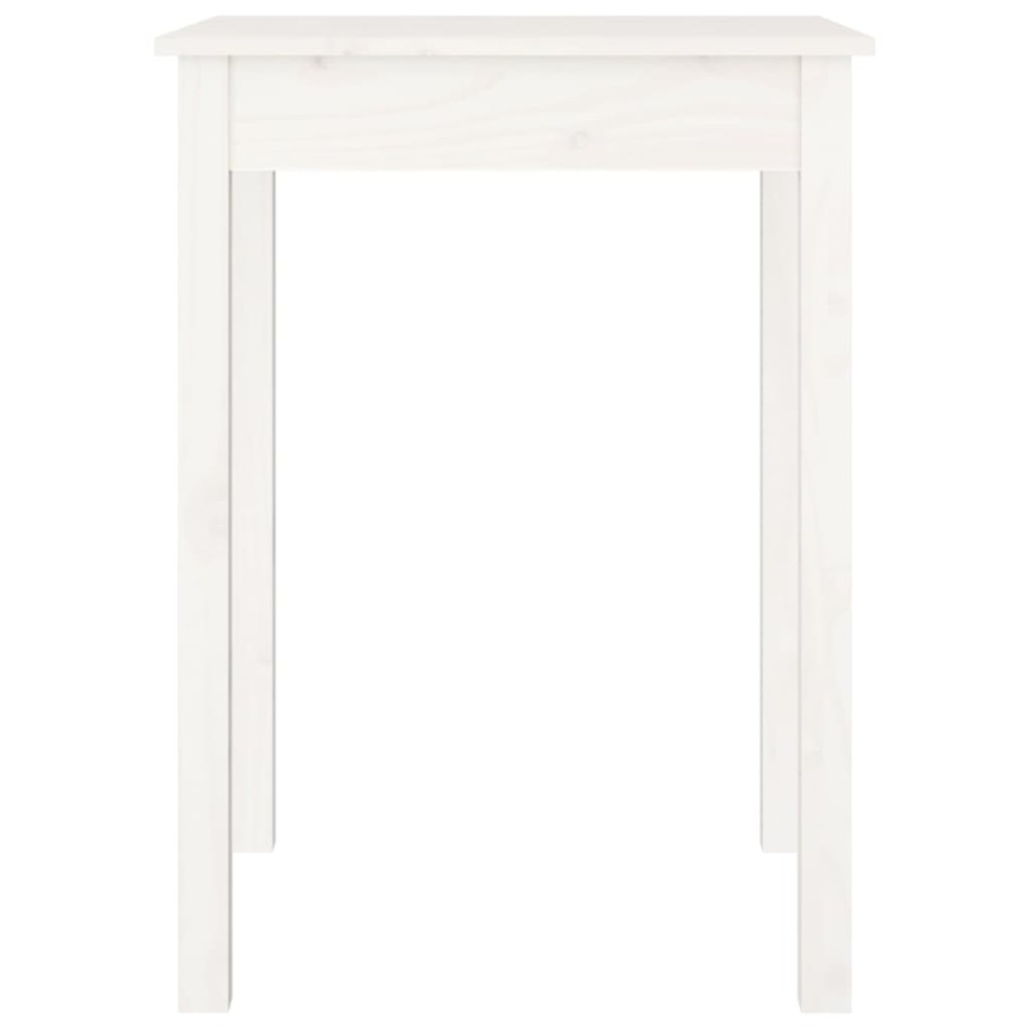 Mesa de comedor madera maciza de pino blanca 55x55x75