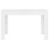 Mesa de comedor madera de ingeniería blanco brillo 120x60x76