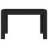 Mesa de comedor de madera contrachapada negro 120x60x76