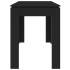 Mesa de comedor de madera contrachapada negro 120x60x76
