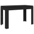 Mesa de comedor de madera contrachapada negro 120x60x76