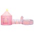 Tienda de juegos para niños con 250 bolas rosa 301x120x128