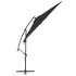 Sombrilla voladiza con poste de aluminio negra 300