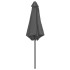 Sombrilla de jardín palo de aluminio gris antracita 270x246