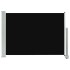 Toldo lateral retráctil de jardín negro 80x300