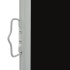 Toldo lateral retráctil de jardín negro 80x300