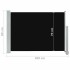 Toldo lateral retráctil de jardín negro 80x300