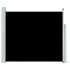 Toldo lateral retráctil de jardín negro 100x300
