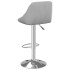 Taburete de cocina de terciopelo gris
