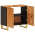 Mueble para lavabo de baño madera maciza mango marrón y