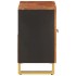 Mueble para lavabo de baño madera maciza mango marrón y